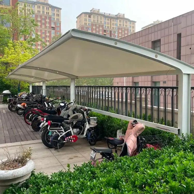 红河膜结构电动车棚