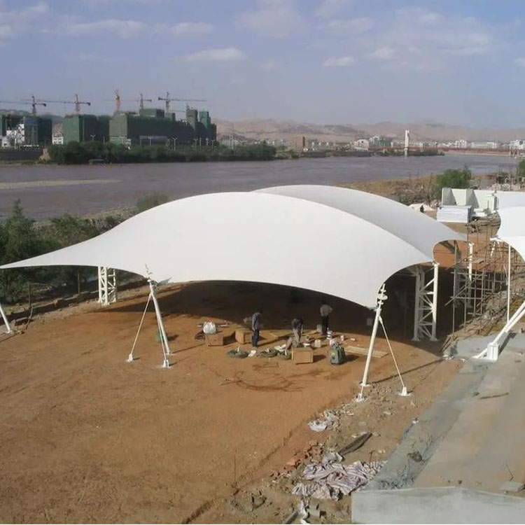 红河膜结构汽车棚